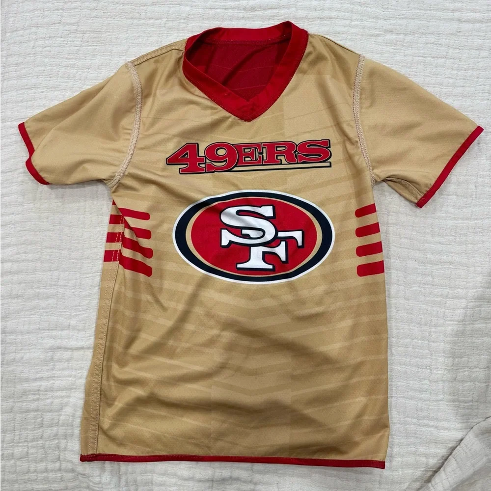 🏈 Kids San Francisco‎ 49ers Reversible NFL Flag Football Jersey – Size L Youth